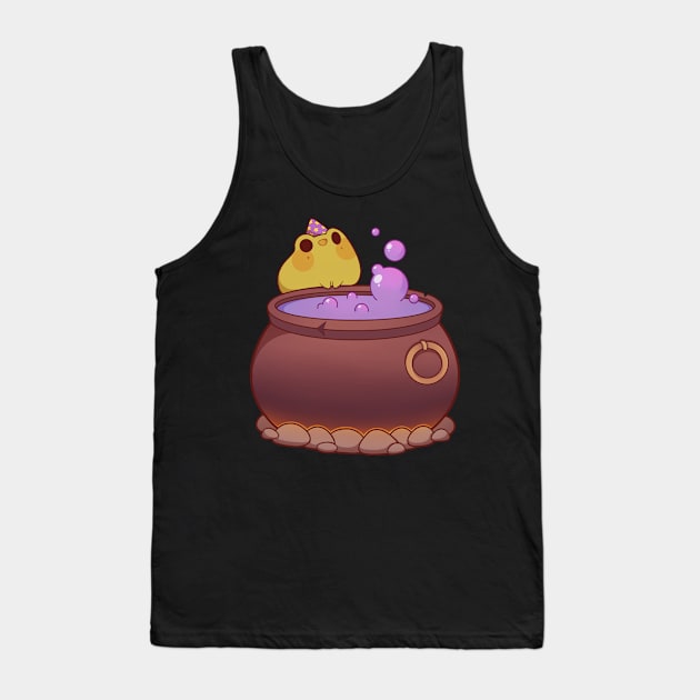 Wizard frog brewing potions Tank Top by Rihnlin